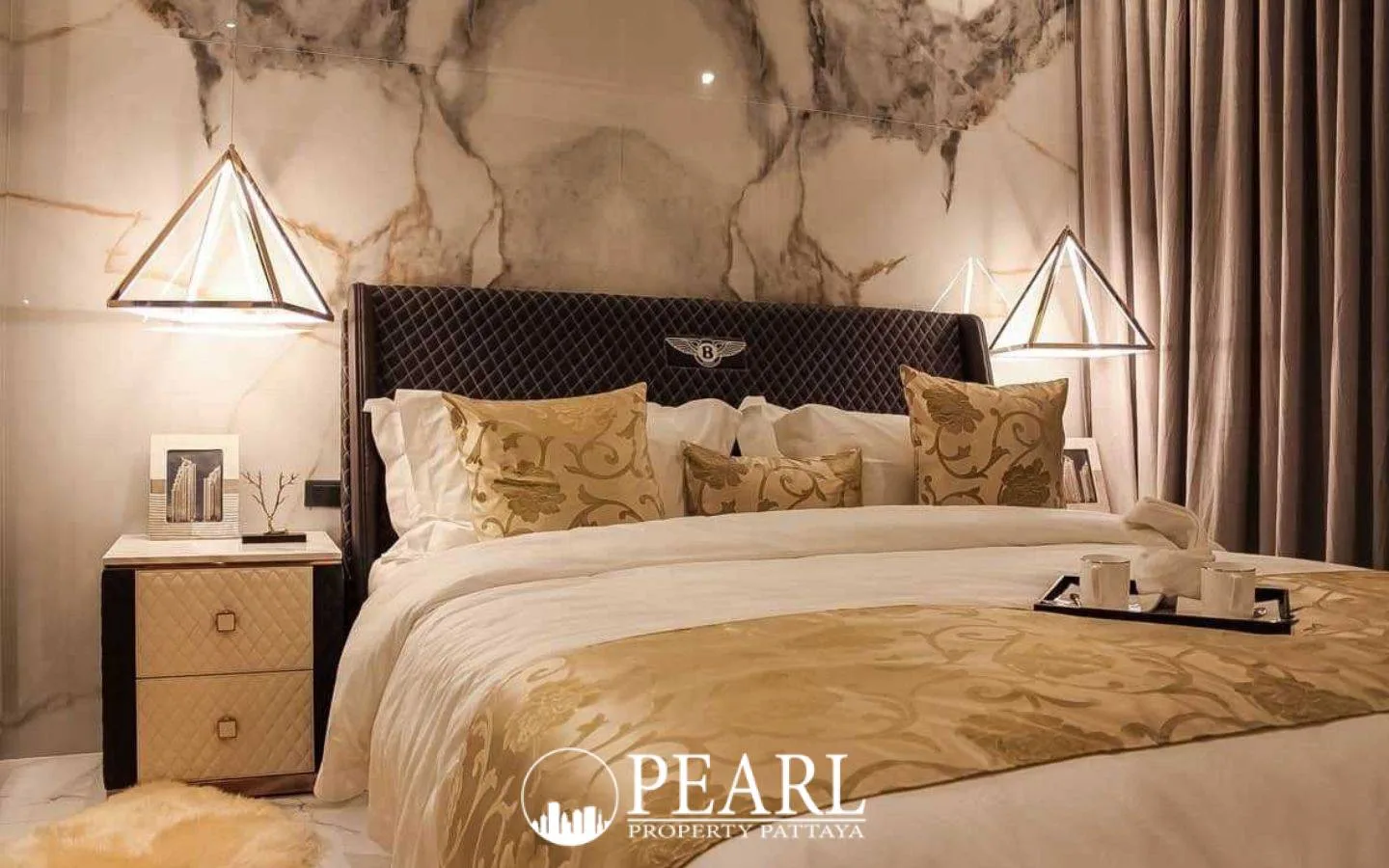 1 Bedroom Condo for Sale in Grand Solaire Pattaya elegant bathroom with shower