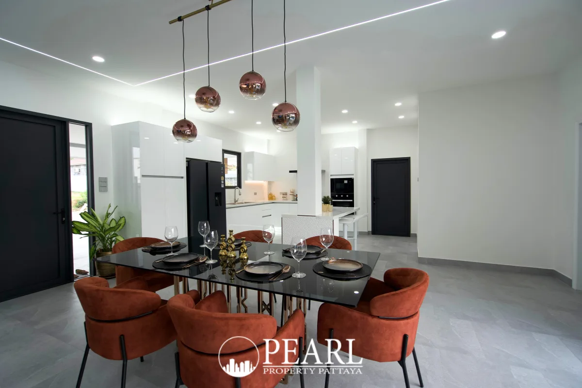 3 Bedroom House for Sale in East Pattaya modern kitchen with appliances